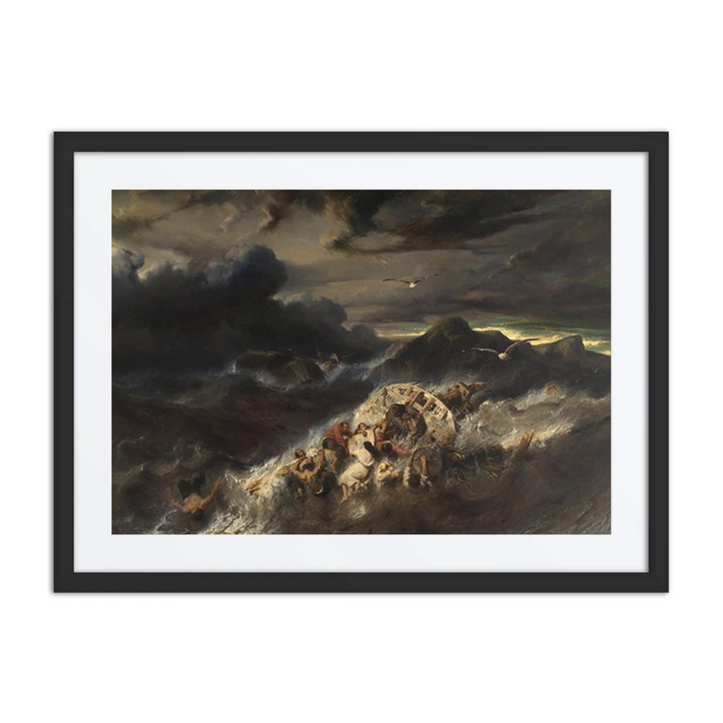 Shipwreck on a Rocky Coast