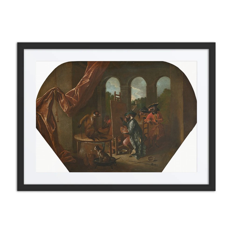Singerie: the Painter