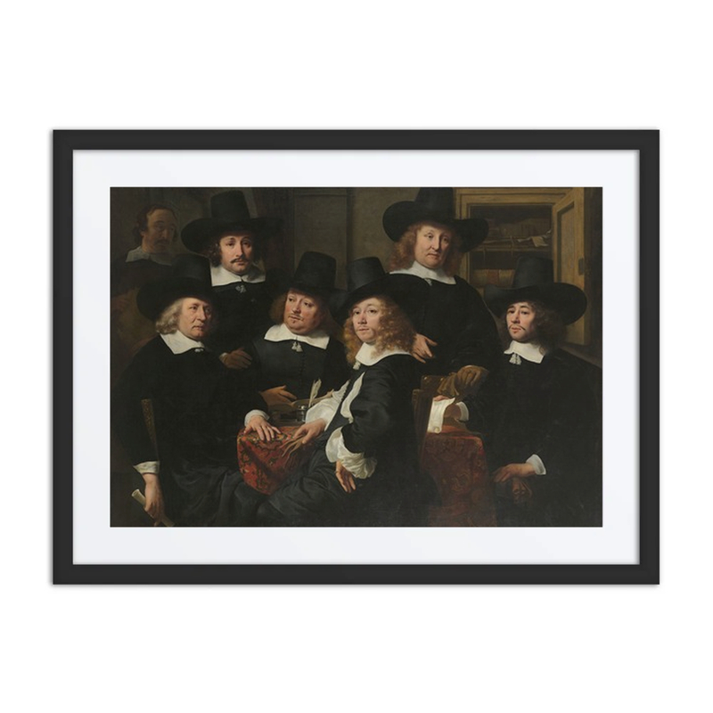 Six Regents and the Beadle of the Nieuw Zijds Institute for the Outdoor Relief of the Poor, Amsterdam
