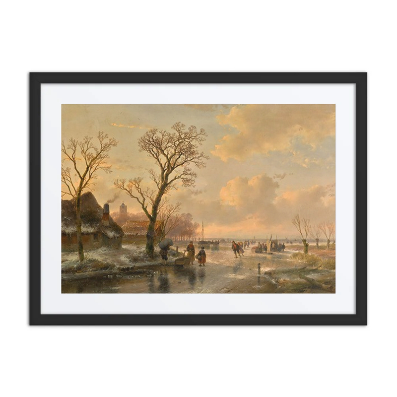 Skaters on a Frozen River