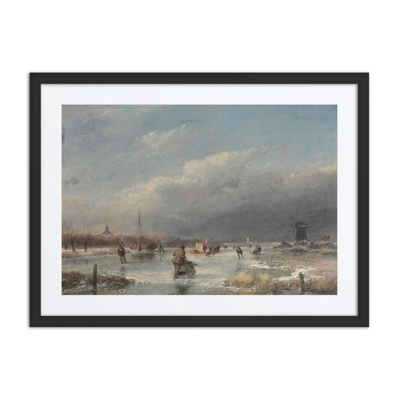 Skaters on a Frozen River