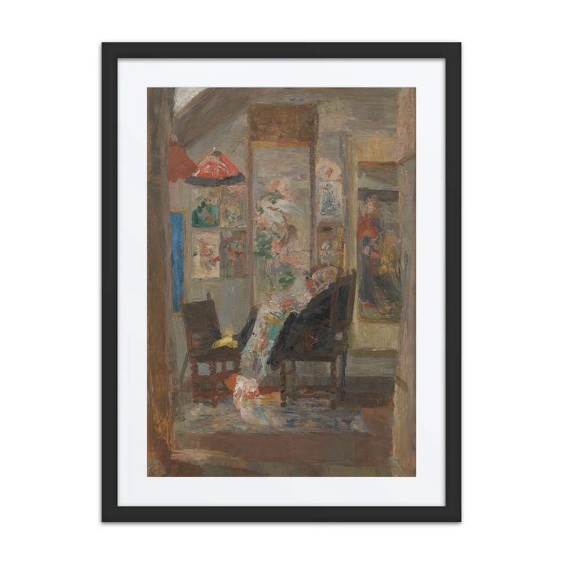 Skeleton Looking at Chinoiseries