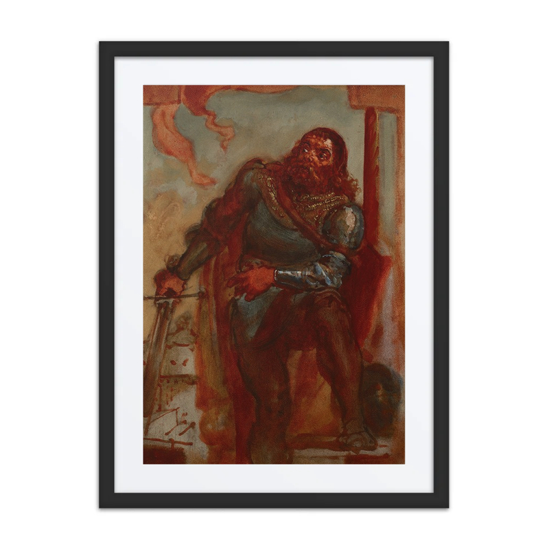 Sketch for Wacław Wilczek During the Defence of the Benedictine Monastery in Trzebice in Moravia in 1468 Against Maciej Korwin