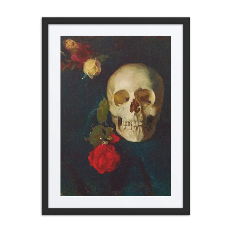 Skull with Roses