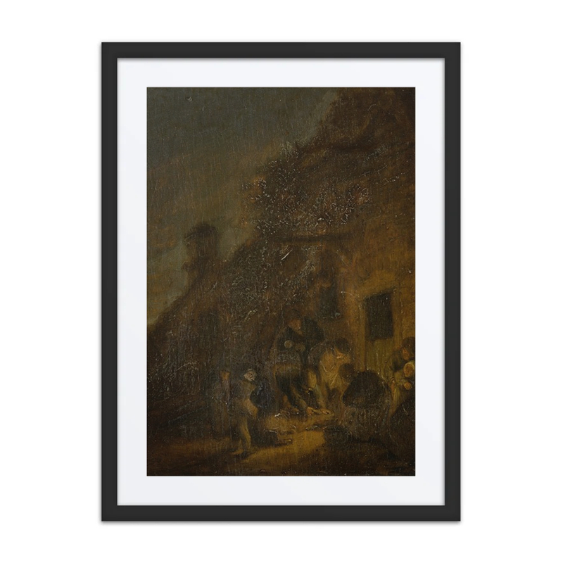 Slaughtering a Pig by Torchlight