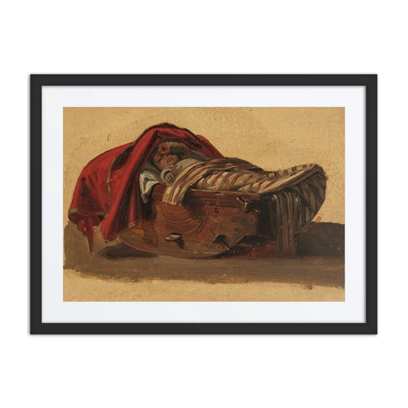 Sleeping Child in Cradle