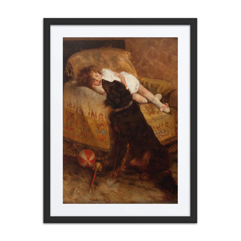 Sleeping Child with Dog