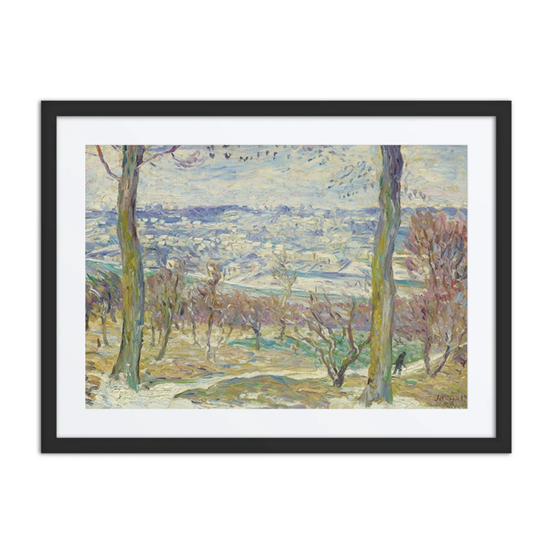 Snowy Landscape Near Paris