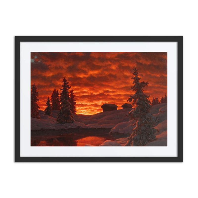 Snowy Sunset