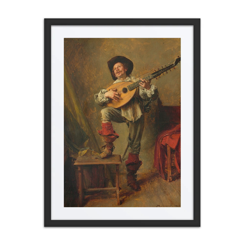 Soldier Playing the Theorbo