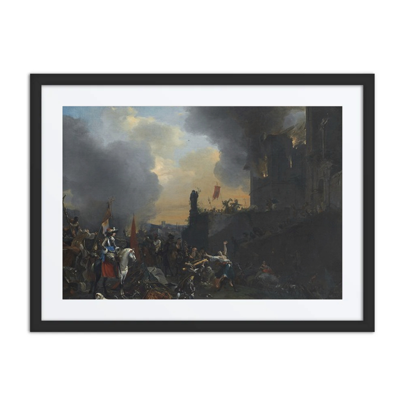Soldiers Looting and Burning a Convent