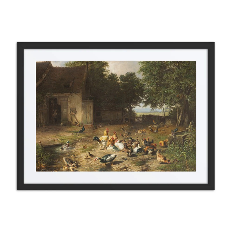 Sommerlicher Hühnerhof