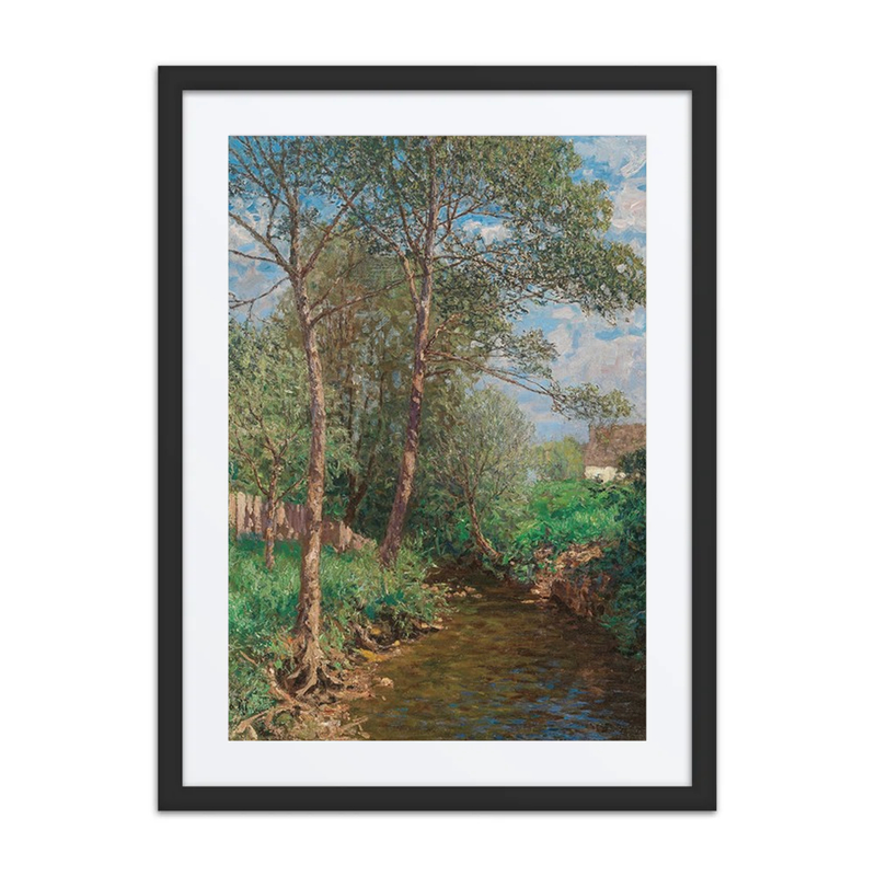 Sonnige Bachlandschaft