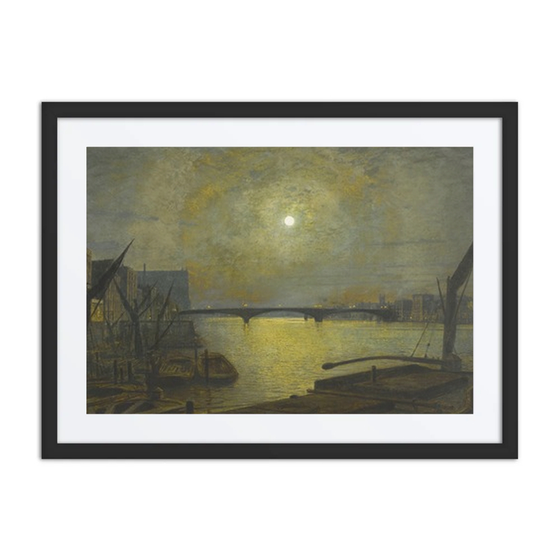 Southwark Bridge from Blackfriars by Moonlight