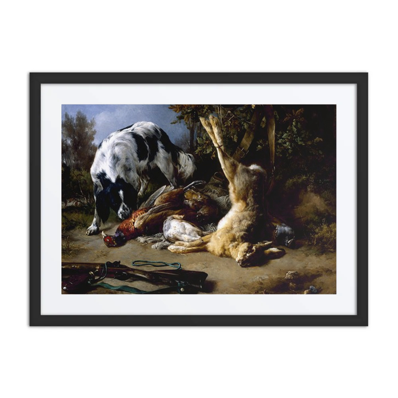 Spaniel with a Still Life of Dead Game