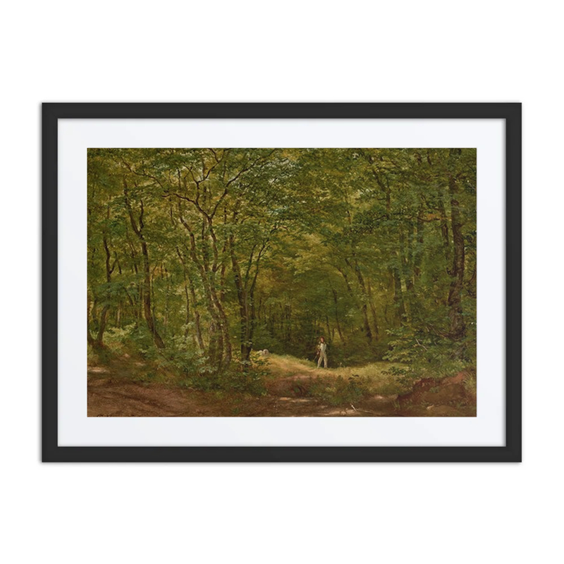 Spaziergänger in Einer Waldlandschaft