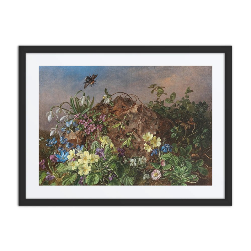 Spring Flowers with Bumblebee