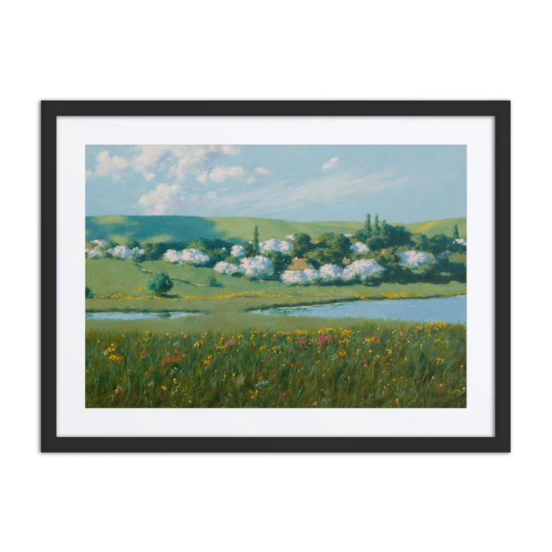 Spring Landscape with a Pond