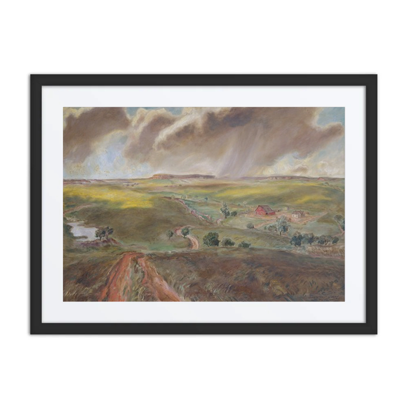Spring Shower (Western Kansas Landscape)
