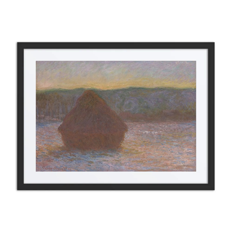 Stack of Wheat (Thaw, Sunset)