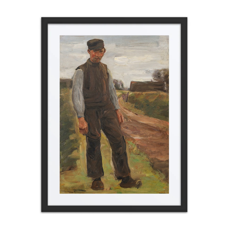 Standing Farmer on a Path