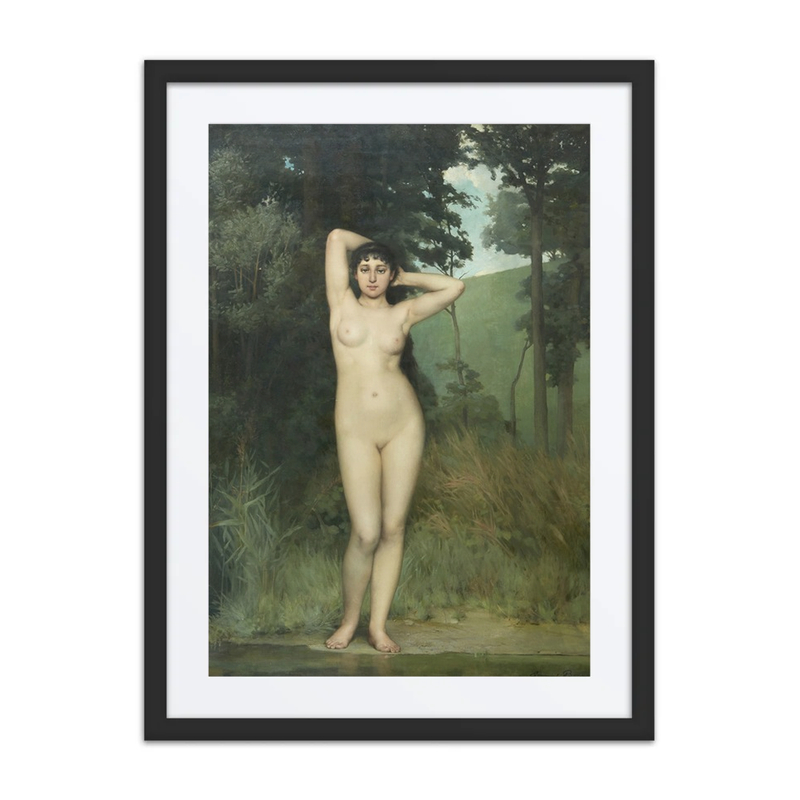 Standing Nude by the Shore