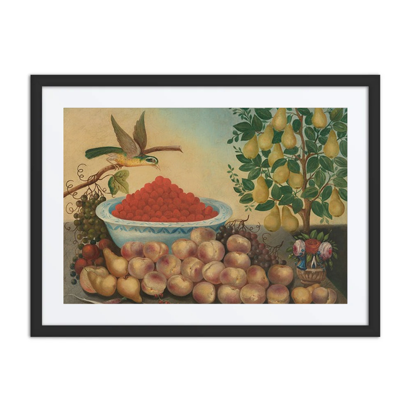 Still Life: Fruit, Bird, and Dwarf Pear Tree