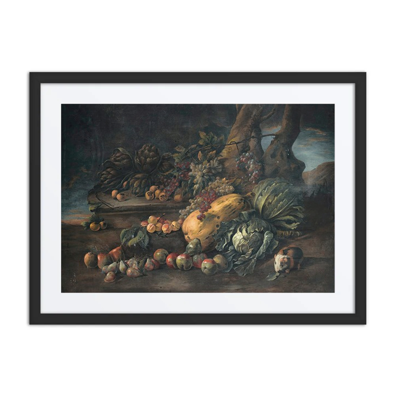 Still Life of Vegetables on a Forest Floor