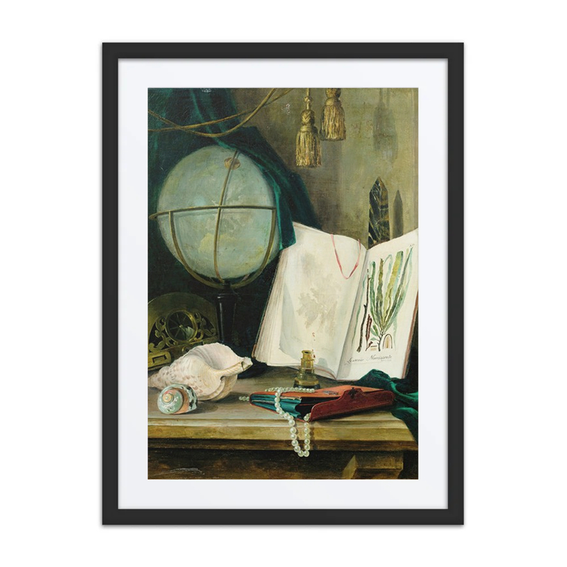 Still Life with a Globe, Shells, and Instruments
