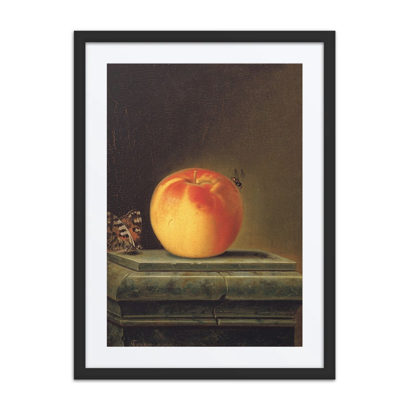 Still Life with Apple and Insects