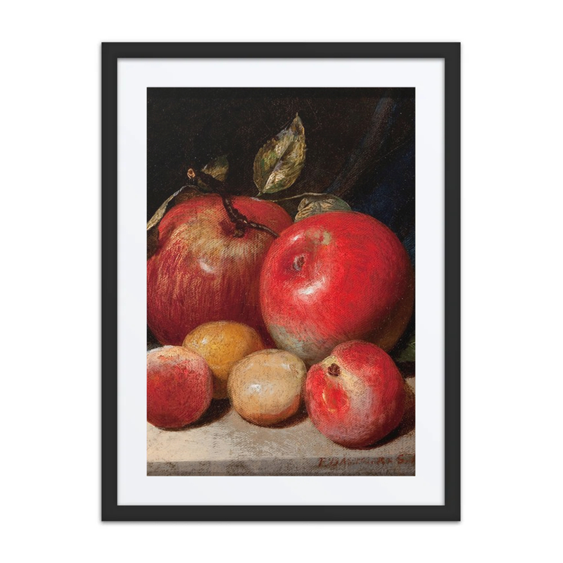Still Life with Apples and Plums