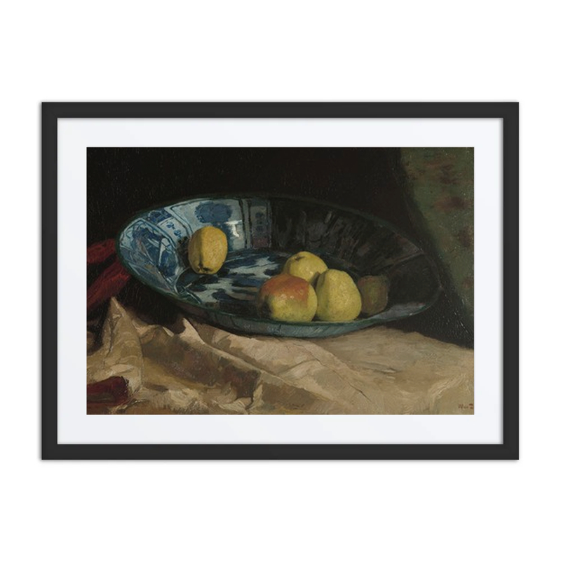 Still Life with Apples in a Delft Blue Bowl
