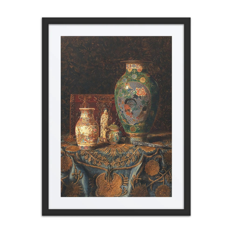 Still Life with Asian Decorative Objects