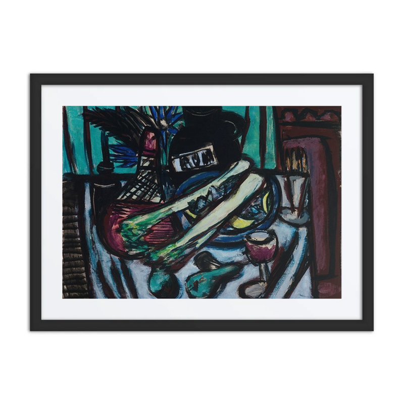 Still Life with Chianti Bottle and Celery