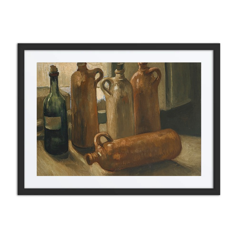 Still Life with Five Bottles