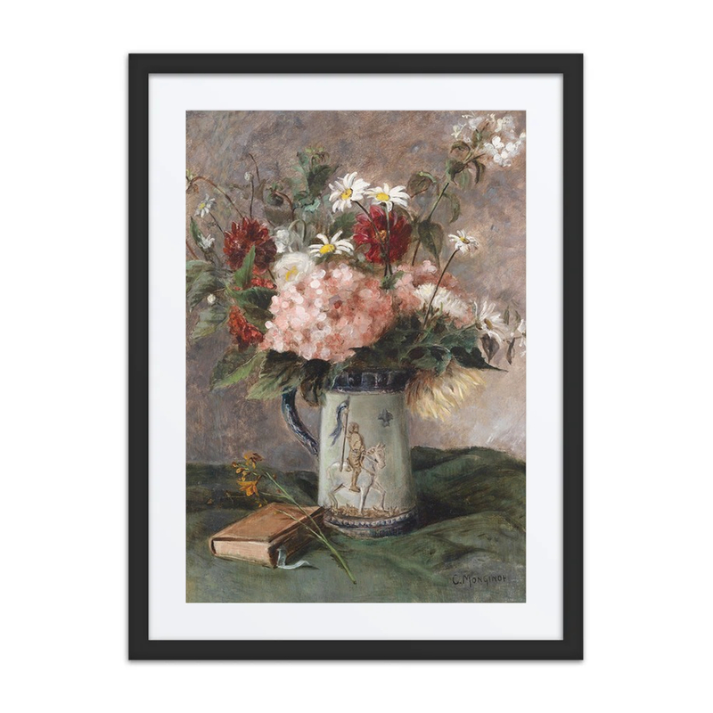 Still Life with Flowers and Book