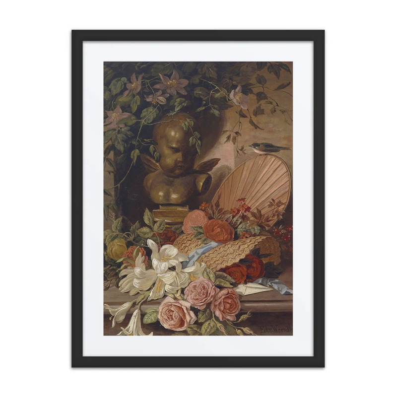 Still Life with Flowers and Bust