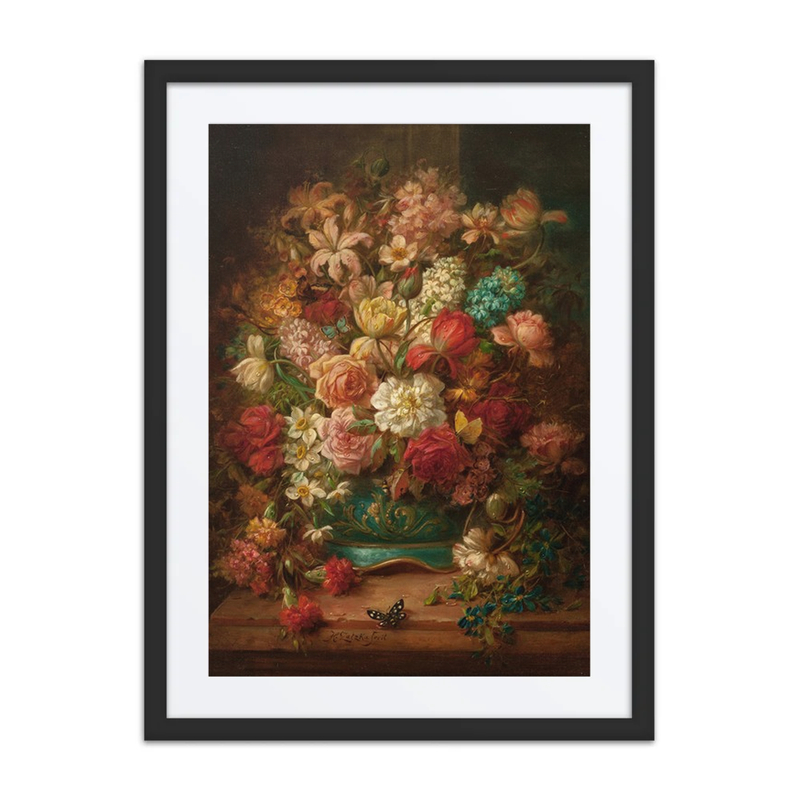 Still Life with Flowers and Butterflies