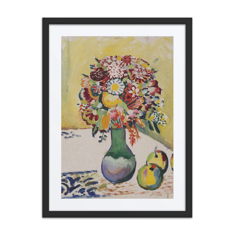 Still Life with Flowers and Three Apples