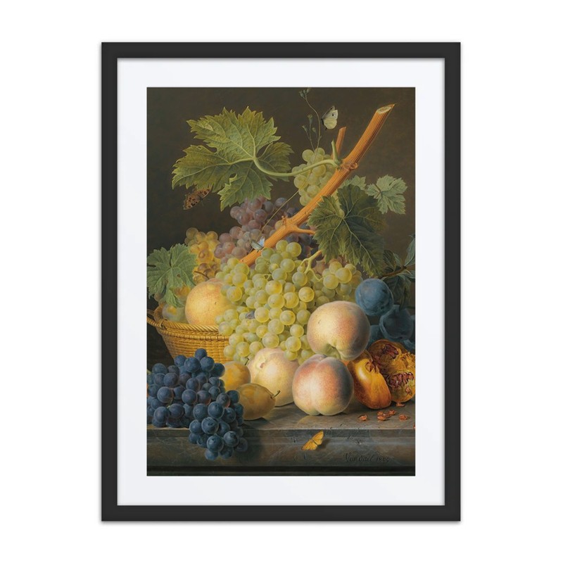 Still Life with Grapes and Peaches