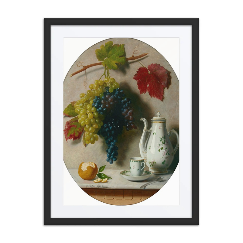Still Life with Grapes and Teapot