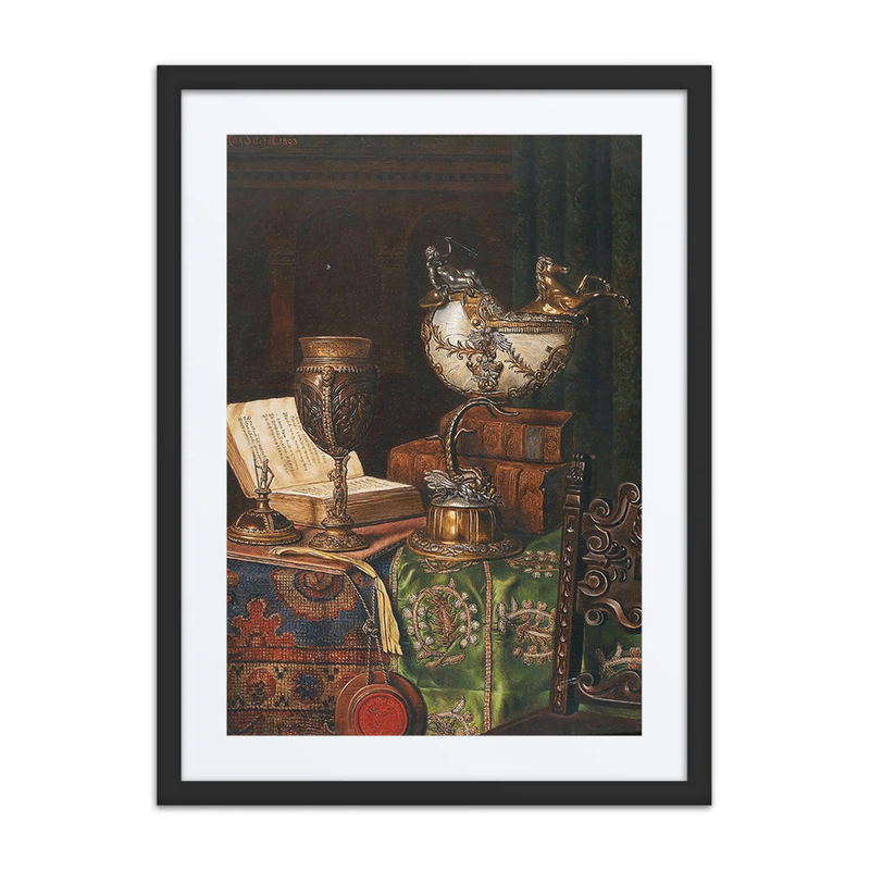 Still Life with Nautilus Goblet and Books