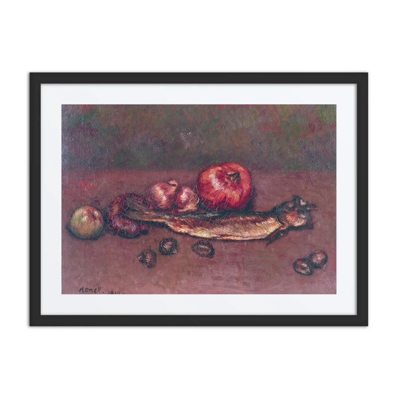 Still Life with Onions and Herring
