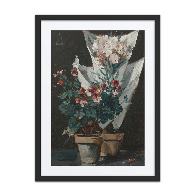 Still Life with Potted Geraniums