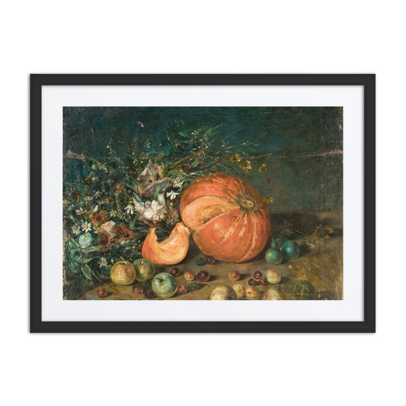 Still Life with Pumpkins and Fruit