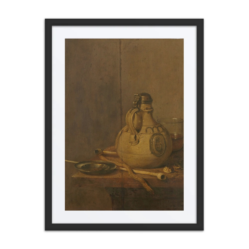 Still Life with Stoneware Jug and Pipes