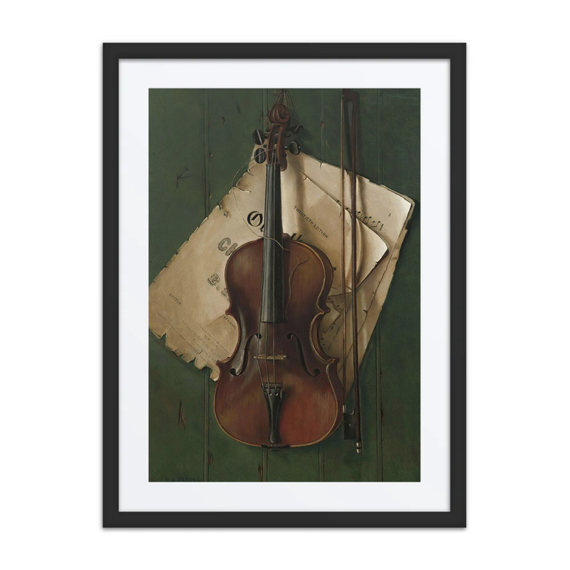 Still Life with Violin, Bow, and Sheet Music