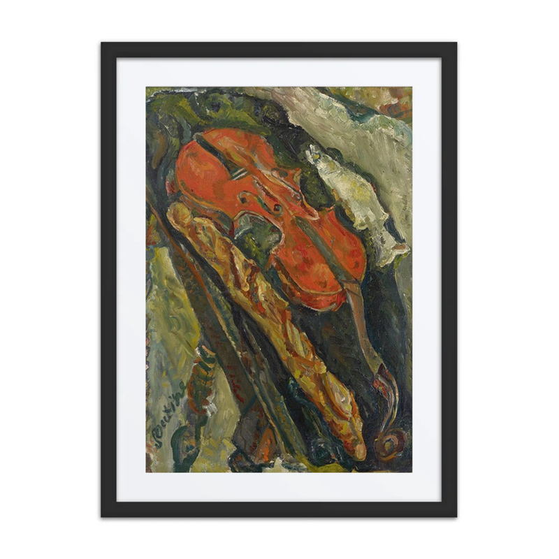 Still Life with Violin, Bread and Fish