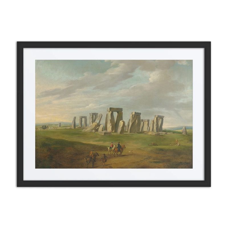 Stonehenge with Carriage and Horsemen