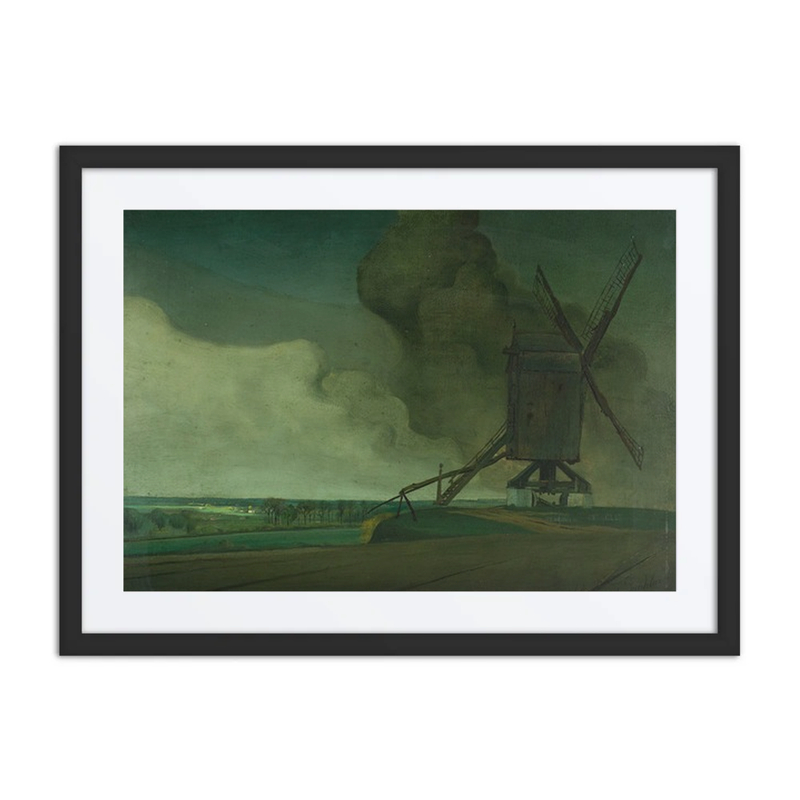 Storm Clouds over the Windmill in Tiegem